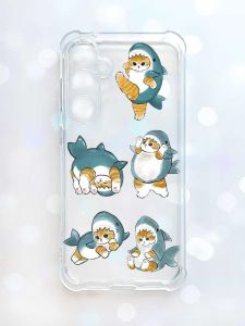 Чохол з потовщеними кутами на Samsung Galaxy S23 FE :: Котики акули (принт 381)