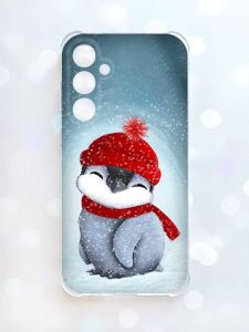 Чохол з потовщеними кутами на Samsung Galaxy S23 FE :: Пінгвіненя у шапочці (принт 157)