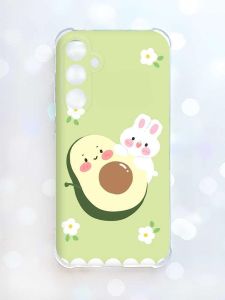 Чохол з потовщеними кутами на Samsung Galaxy S23 FE :: Авокадо і зайченя (принт 311)