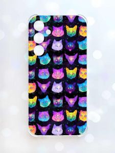 Чохол з потовщеними кутами на Samsung Galaxy S23 FE :: Котики Фон (принт 362)