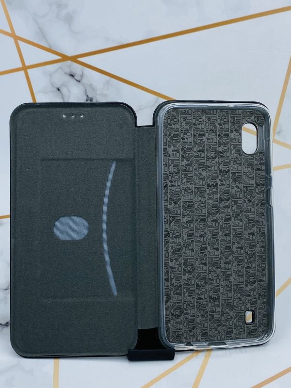 Чохол-книжка з малюнком для Samsung Galaxy A10 (2019) A105 Чорний :: Квіткова ідилія (принт 382)