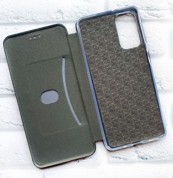 Чохол-книжка з малюнком для Samsung Galaxy M52 (2021) M526 Чорний :: Квіткова ідилія (принт 382)