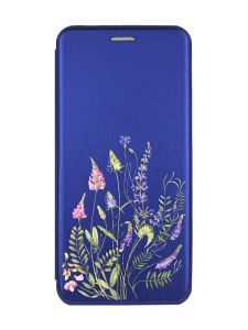 Чохол-книжка з малюнком для Samsung Galaxy A54 5G (A546) Синій :: Квіткова ідилія (принт 382)