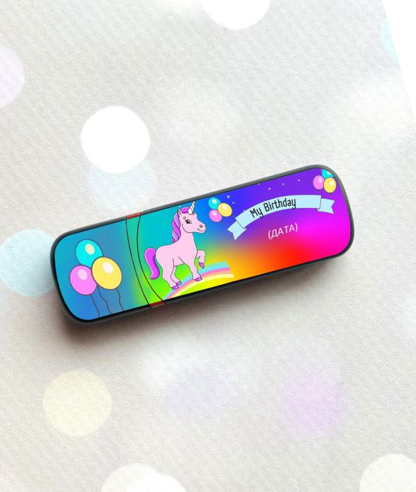 Іменна флешка з логотипом на 64GB (дизайн 88)