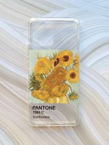 Прозорий чохол на Motorola Moto G72 :: Соняхи (принт 81)