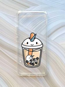 Прозорий чохол на Motorola Moto G72 :: Коктейль Єдиноріг (принт 96)