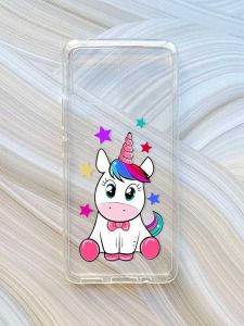 Прозорий чохол на Motorola Moto G72 :: Єдиноріг (принт 102)