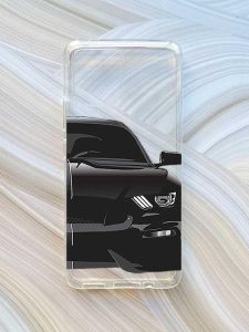 Прозорий чохол на Motorola Moto G72 :: Авто чорне (принт 232)