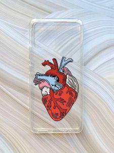 Прозорий чохол на Motorola Moto G72 :: Серце анатомічне (принт 250)