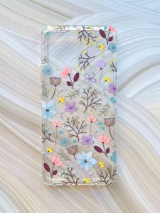 Прозорий чохол на Motorola Moto G72 :: Квітковий фон (принт 267)