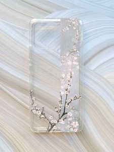 Прозорий чохол на Motorola Moto G72 :: Квітуча сакура (принт 285)