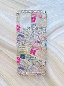 Прозорий чохол на Motorola Moto G72 :: Подорожі. Штампи (принт 316)