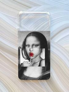 Прозорий чохол на Motorola Moto G72 :: Сучасна Мона Ліза (принт 351)