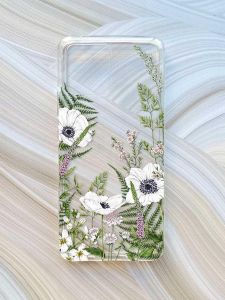 Прозорий чохол на Motorola Moto G72 :: Квіти польові (принт 363)