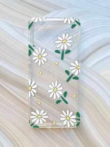 Прозорий чохол на Motorola Moto G72 :: Ромашки (принт 368)