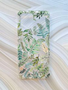 Прозорий чохол на Motorola Moto G72 :: Рослинний фон (принт 377)
