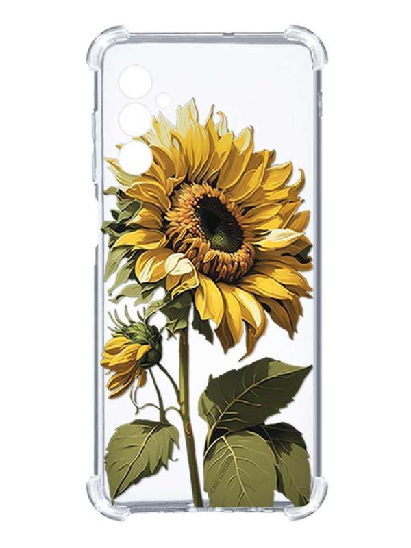 Чохол з потовщеними кутами на Samsung Galaxy S24 :: Соняшник (принт 274)