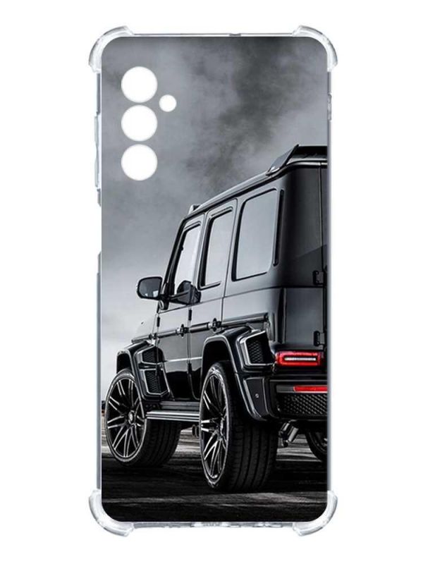 Чохол з потовщеними кутами на Samsung Galaxy S24 :: Авто чорне (принт 235)