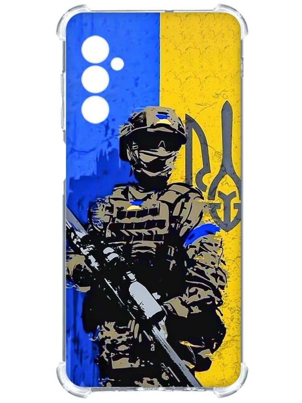 Чохол з потовщеними кутами на Samsung Galaxy S24 :: Солдат (принт 350)