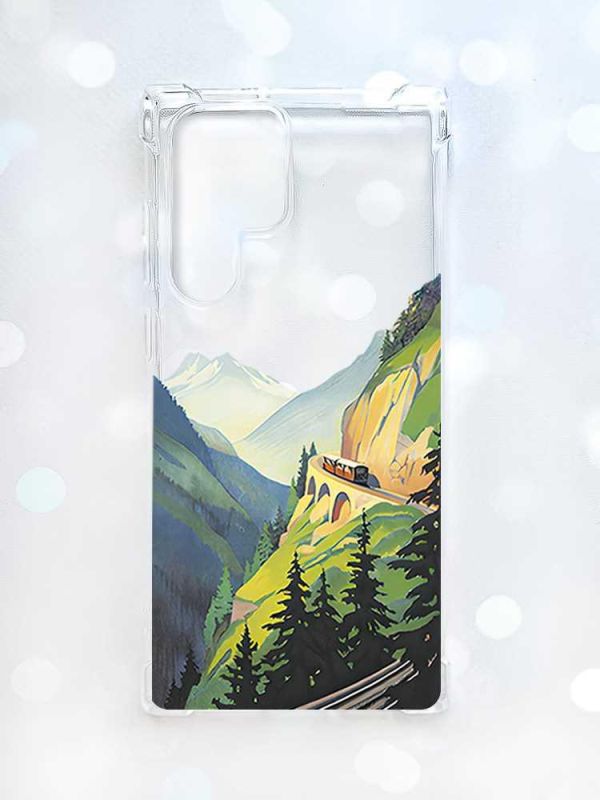 Чохол з потовщеними кутами на Samsung Galaxy S22 Ultra :: Пейзаж. Гори (принт 87)