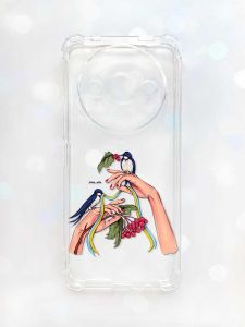 Чохол з потовщеними кутами на Xiaomi Redmi A3 :: Ластівки (принт 15)