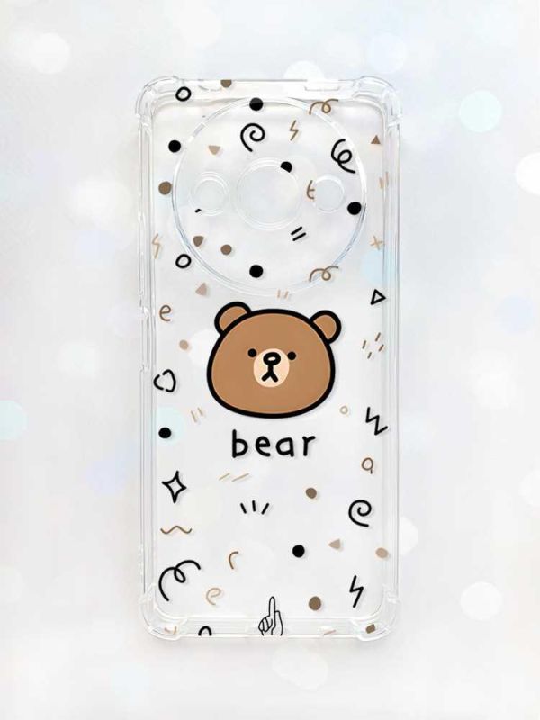 Чохол з потовщеними кутами на Xiaomi Redmi A3 :: Ведмедик (принт 76)