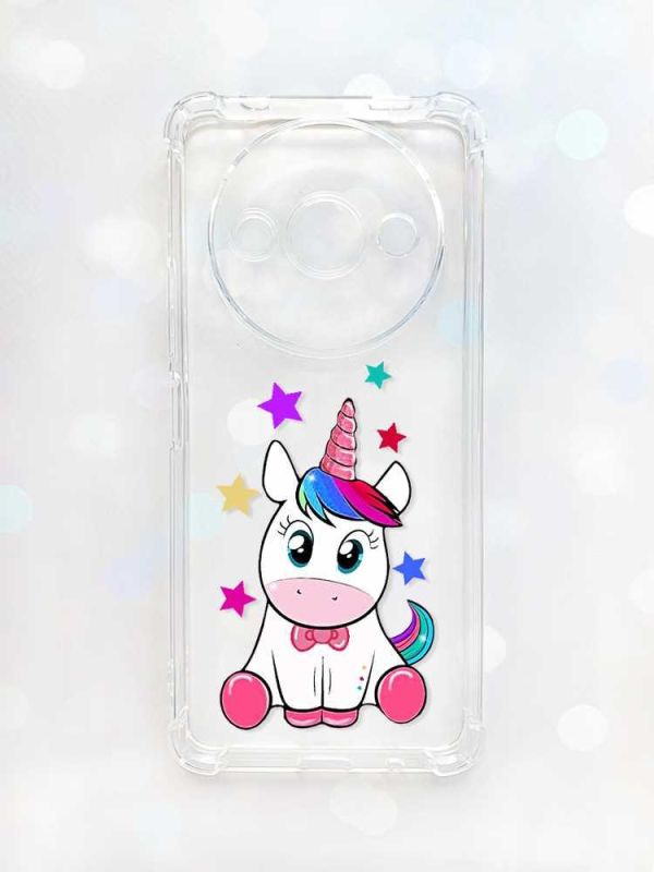 Чохол з потовщеними кутами на Xiaomi Redmi A3 :: Єдиноріг (принт 102)