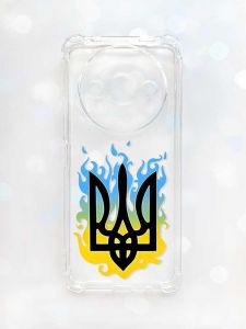 Чохол з потовщеними кутами на Xiaomi Redmi A3 :: Тризуб Полум'я (принт 257)