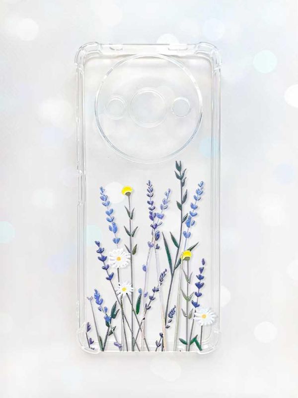 Чохол з потовщеними кутами на Xiaomi Redmi A3 :: Польові квіти (принт 270)