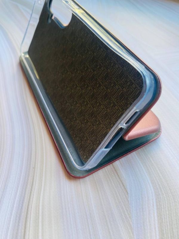 Чохол-книжка з малюнком для Samsung Galaxy A55 (A556) Бордовий :: Серце з соняхом. Україна (принт 260)