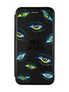 Чохол-книжка з малюнком для Samsung A55 (A556) Чорний :: Очі (принт 358)