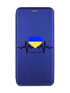 Чохол-книжка з малюнком для Samsung A55 (A556) Синій :: В ритмі ЗСУ (принт 70)