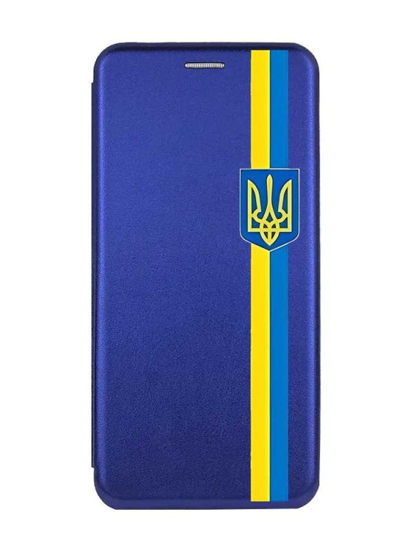 Чохол-книжка з малюнком для Samsung A55 (A556) Синій :: Стрічка Україна (принт 253)