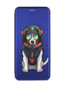 Чохол-книжка з малюнком для Samsung A55 (A556) Синій :: Пес Патрон (принт 4)