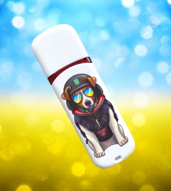 Іменна флешка з логотипом на 64GB (дизайн 115)