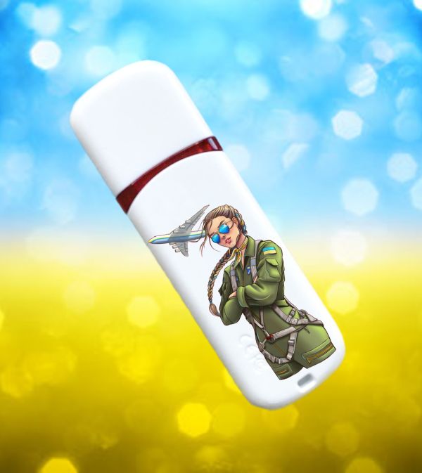 Іменна флешка з логотипом на 64GB (дизайн 116)