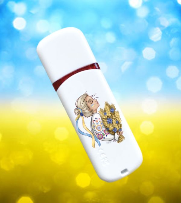 Іменна флешка з логотипом на 64GB (дизайн 121)