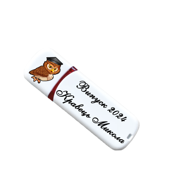 Іменна флешка з логотипом на 64GB (дизайн 163)