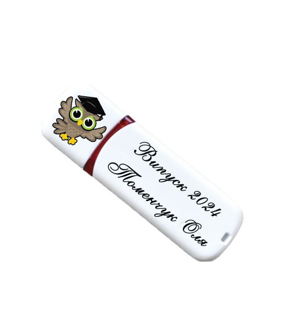 Іменна флешка з логотипом на 64GB (дизайн 164)