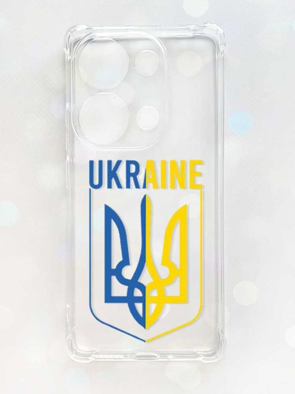 Чохол з потовщеними кутами на Xiaomi Redmi Note 13 Pro 4G :: Тризуб (принт 254)
