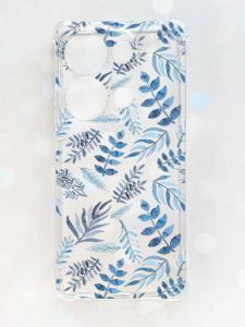 Чохол з потовщеними кутами на Xiaomi Redmi Note 13 Pro 4G :: Рослинний фон (принт 276)