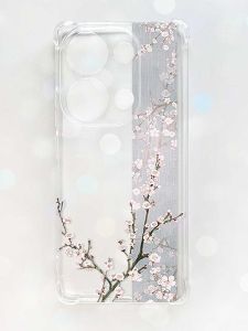 Чохол з потовщеними кутами на Xiaomi Redmi Note 13 Pro 4G :: Квітуча сакура (принт 285)