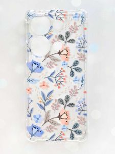 Чохол з потовщеними кутами на Xiaomi Redmi Note 13 Pro 4G :: Квітковий фон (принт 371)