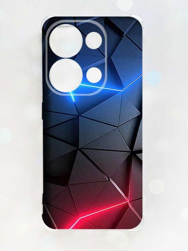 Чохол з потовщеними кутами на Xiaomi Redmi Note 13 Pro 4G :: Рельєфний фон (принт 36)