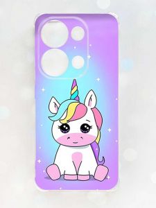 Чохол з потовщеними кутами на Xiaomi Redmi Note 13 Pro 4G :: Єдиноріг (принт 103)