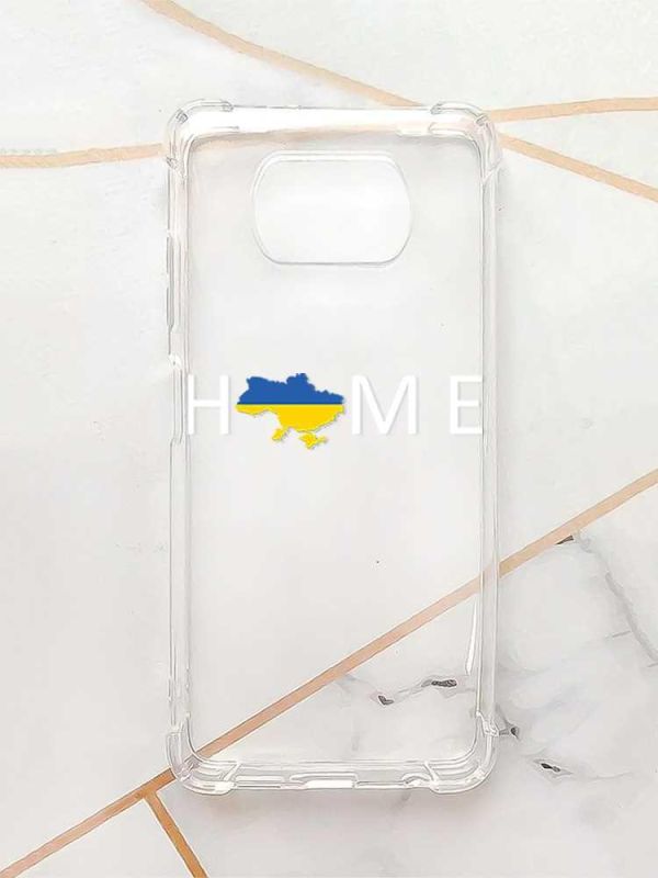 Чохол з потовщеними кутами для Xiaomi Poco X3 :: Дім Україна (принт 73)