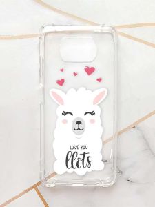 Чохол з потовщеними кутами для Xiaomi Poco X3 :: Лама (принт 94)