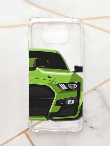 Чохол з потовщеними кутами для Xiaomi Poco X3 :: Авто зелене (принт 230)