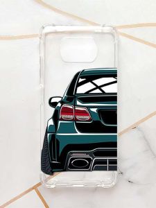 Чохол з потовщеними кутами для Xiaomi Poco X3 :: Авто зелене (принт 233)