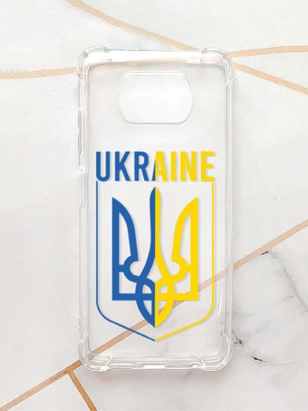 Чохол з потовщеними кутами для Xiaomi Poco X3 :: Тризуб (принт 254)